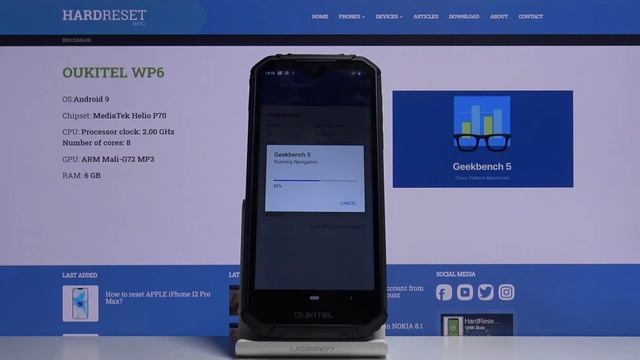 Geekbench V5 Benchmark Test in Oukitel WP6 – Performance Test Results смотреть онлайн