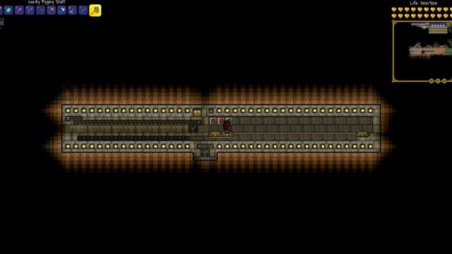 Terraria: Super fast and compact Dungeon Guardian autofarm (kill time ~6min) смотреть онлайн