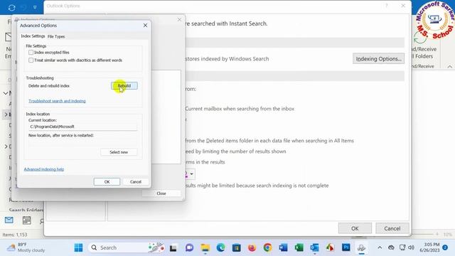 How to Rebuild Your Search Index on Microsoft Outlook| How to Fix Outlook Search Problems| смотреть онлайн