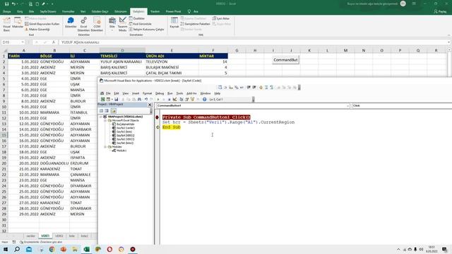 VBA ARALIK SEÇME YÖNTEMLERİ(CURRENTREGİON-USED RANGE) смотреть онлайн