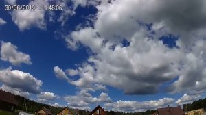 Кучевые облака в Спб и на нашей даче Time-lapse