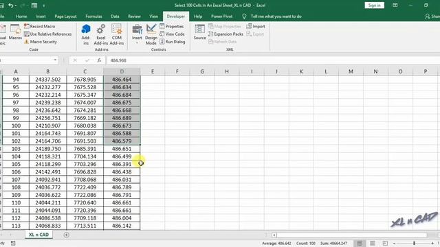 Select 100 Cells in an Excel Sheet (Macro for selecting Cells) смотреть онлайн