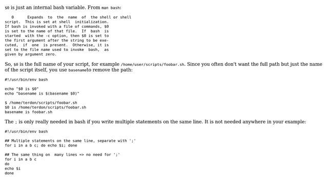 Unix & Linux: Bash shell scripting basic question regarding the syntax and basename (2 Solutions!!) смотреть онлайн