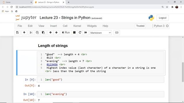 Mega Video | Lecture 23 | Strings in Python Part I смотреть онлайн