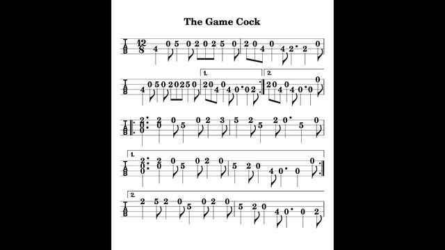The Game Cock REVISITED - a slide in D Major tabbed for mandolin and played by Aidan Crossey смотреть онлайн