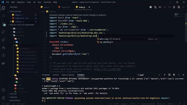 React JS for beginners Part 11:- How to use BOOTSTRAP? смотреть онлайн