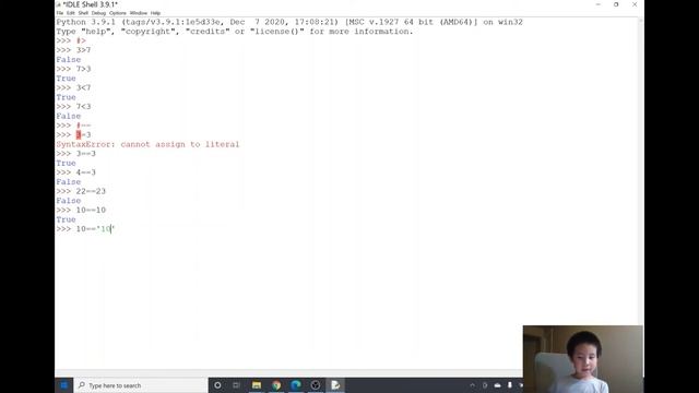 Coding for Kids -- Python(5:Comparison Operators) смотреть онлайн