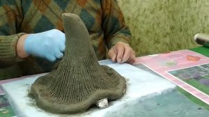 Грибы лисички из Цемента своими руками. Фигуры из цемента для сада.