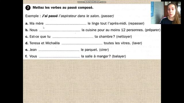 5clаsse Passé composé des verbes réguliers смотреть онлайн