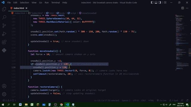 16b How to make camera shake effect three.js смотреть онлайн