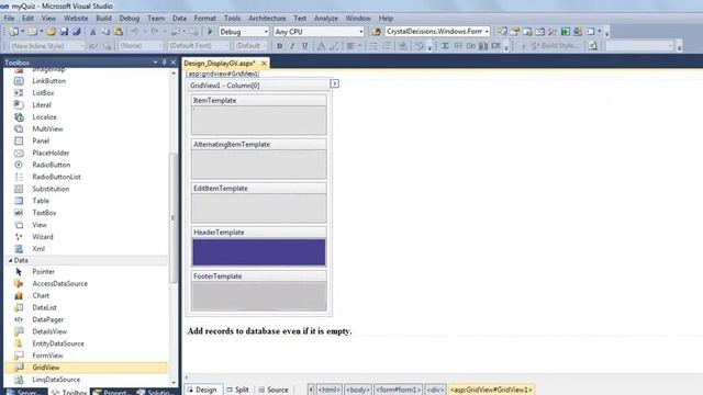 Design DisplayGV - add records in database's table even if it is EMPTY смотреть онлайн