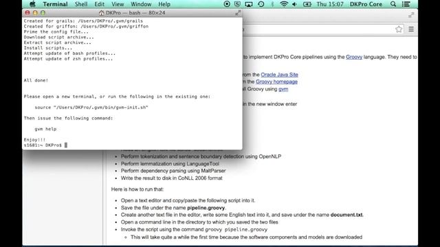 DKPro Core with Groovy: Installation смотреть онлайн