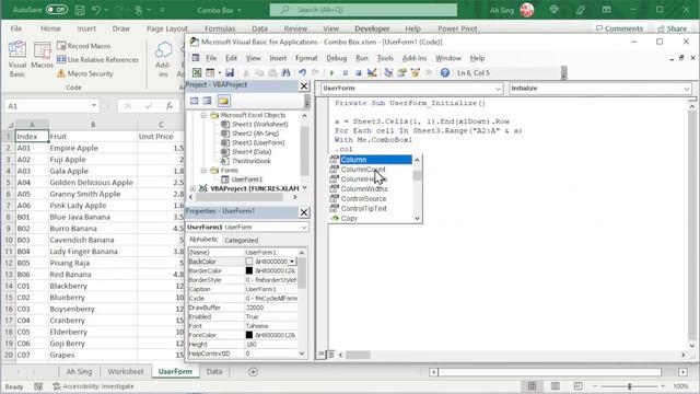 Excel VBA - Automated Combo Box on UserForm (Practice file available) смотреть онлайн