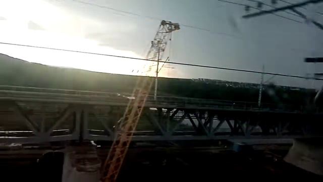 Мост через реку Дон из окна поезда смотреть онлайн