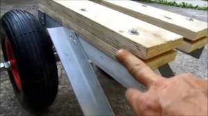 Тележка для лодочного мотора делаем без сварки