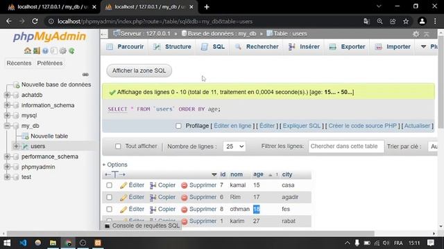 SQL - MySQL Cours 9 : ORDER BY in Arabic Darija دورة بالدارجة لتعلم sql смотреть онлайн