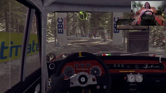 Прохождение Dirt Rally кокпит+вебка | Сезон 1, Lancia Fulvia, Швеция | #6 смотреть онлайн