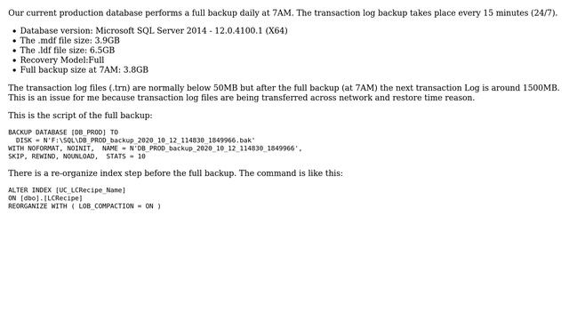 Databases: Transaction log backup after full backup is too big (2 Solutions!!) смотреть онлайн