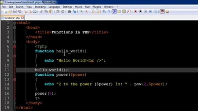 PHP & MySQL Tutorial - 34: Functions (Part-1) смотреть онлайн