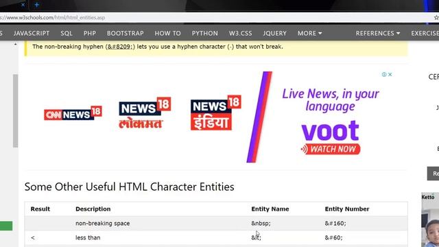 Entities in HTML | HTML Tutorial for beginners | LECTURE 12 смотреть онлайн