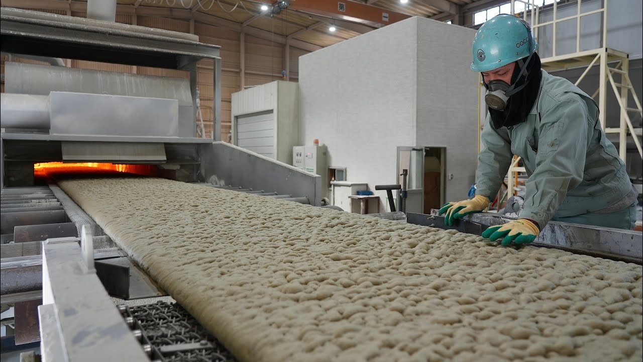 Процесс превращения стекла в камень. Японская фабрика превращающая стекло в камень. смотреть онлайн