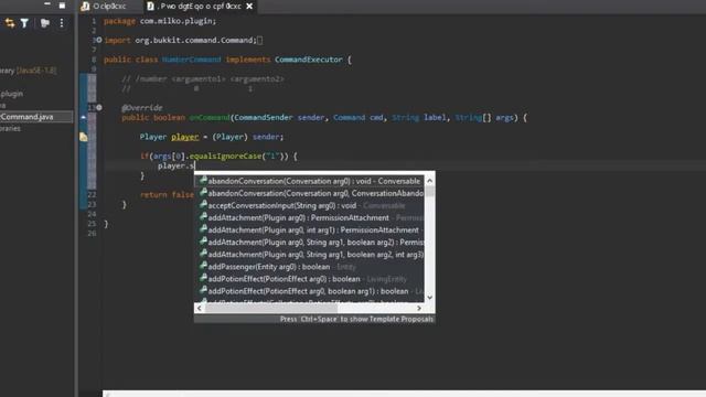 Como crear un plugin de Minecraft | Argumentos de Comando | EP. 7 смотреть онлайн