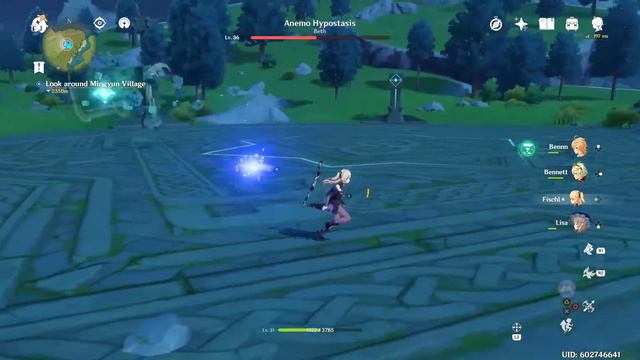 Genshin impact Boss Fight series - Anemo Hypostasis смотреть онлайн
