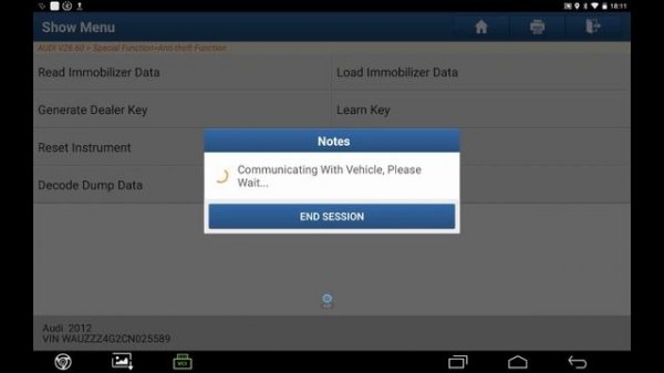 Audi A6 key programming from Launch X PROG programmer adapter #cardiagonistic #launchscanner
