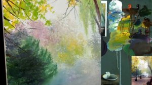 Вебинар от Ольги Базановой - "Парковая аллея". Пишем маслом