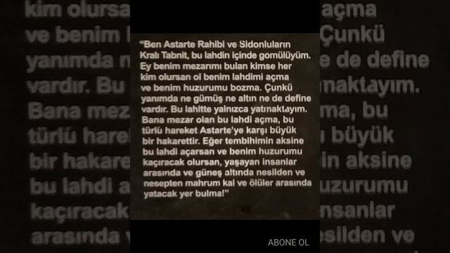 Kral Tabnit'in Lahdi ve bedduası #sidon #kraltabnit #astarte #tarih #lahit смотреть онлайн
