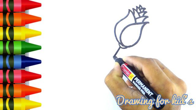 How To Draw a rose /easy step by step rose drawing #rose #drawingforkids #easydrawing #howtodraw смотреть онлайн