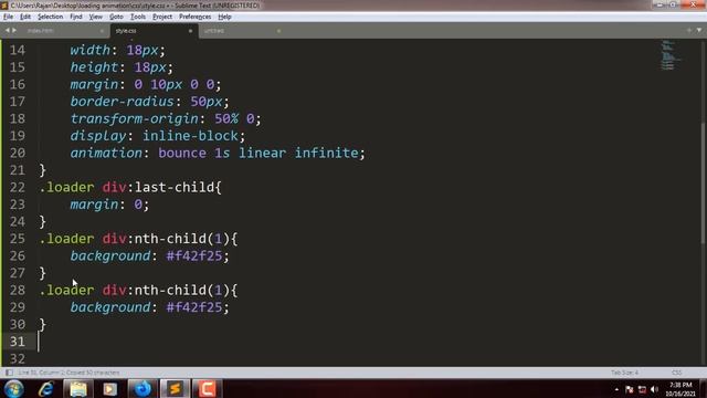 Loading Animation Using HTML and CSS смотреть онлайн