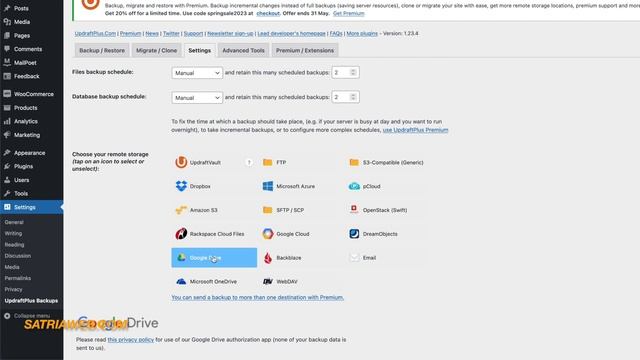 Cara Backup WordPress ke Google Drive смотреть онлайн