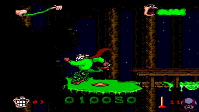 Intro + Gameplay: Boogerman: A Pick and Flick Adventure (Super Nintendo) HD смотреть онлайн