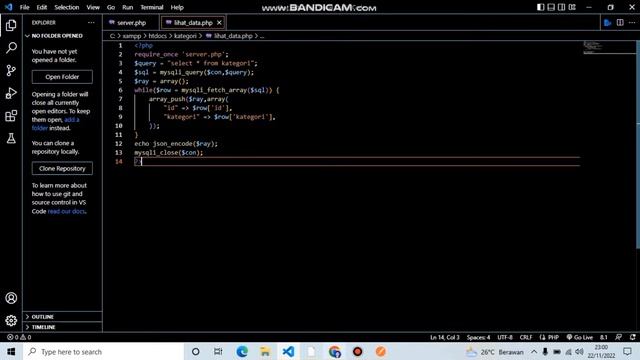 Praktek Pemograman Mobile, Membuat dan Menampilkan file Json Menggunakan PHP смотреть онлайн