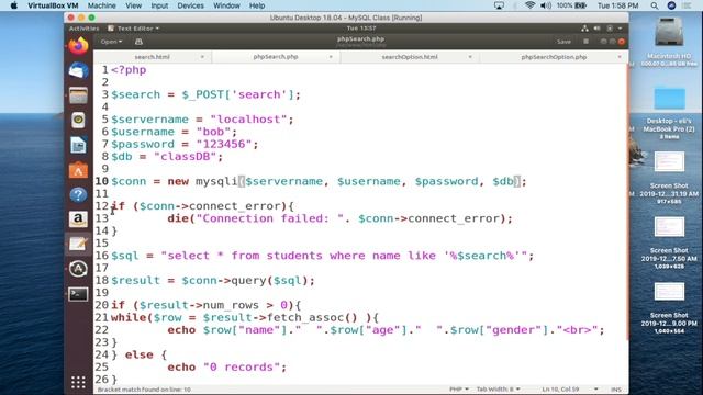 MySQL - SEARCH Form with HTML and PHP смотреть онлайн