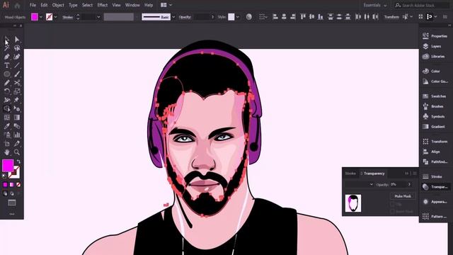 Mascot Logo for customer speed art using Adobe Illustrator cc 2021 | Logo Design смотреть онлайн