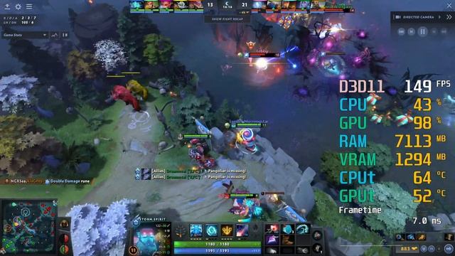 GeForce GTX 1650 -- Intel Core i5-11600K -- Dota 2 FPS Test i5-11600KF смотреть онлайн