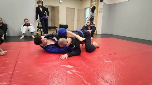 Submission and sweep setups from butterfly/rubber guard