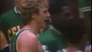 Kareem Abdul Jabbar vs Larry Bird NBA fight 1984 NBA finals game 4