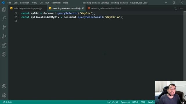 jQuery vs. Vanilla JavaScript: Selecting HTML Elements смотреть онлайн
