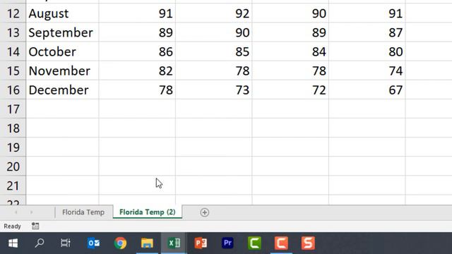 Working With Worksheet Tabs