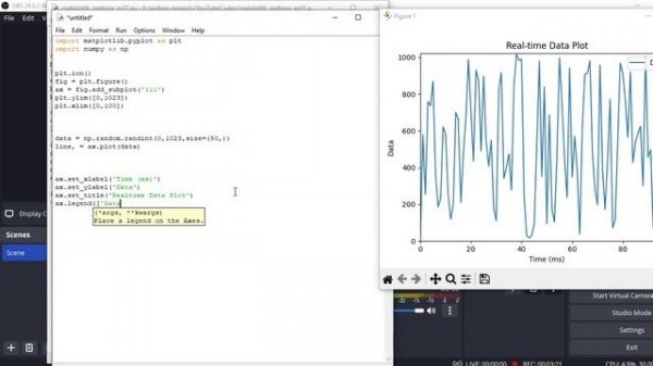 Arduino + Python Real time plotting with matplotlib