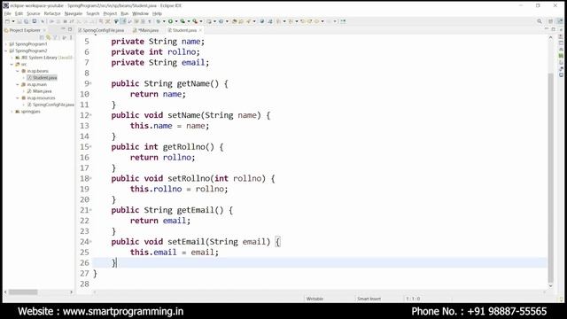 #2 Spring Java Based Configuration Program | Java vs XML Config | @Configuration & @Bean Annotation смотреть онлайн
