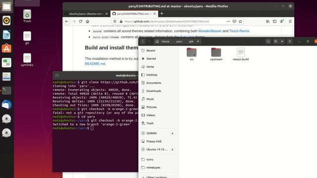 Use Git to edit the Yaru theme for your Ubuntu linux desktop смотреть онлайн
