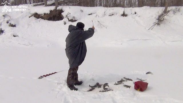 Зимняя рыбалка на хариуса. Чукотка. смотреть онлайн