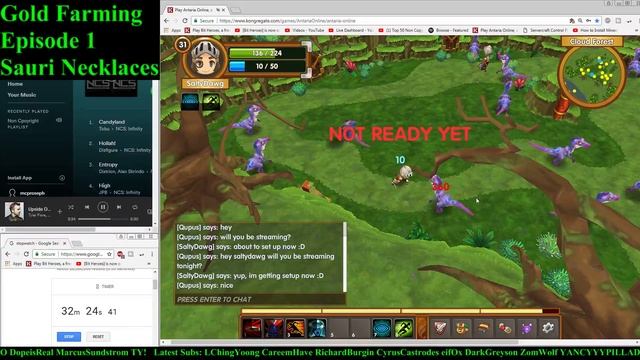 [Antaria Online] Gold Farming Part 1: Sauri's Necklaces 23,000+ Gold Per Hour! смотреть онлайн