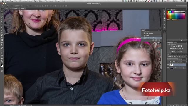 Как вставить глаза нос или уши с одной фотографии в другую - Уроки Фотошопа смотреть онлайн