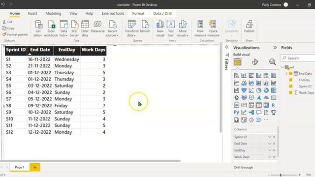 Power BI : How to Calculate the Start date given the End date and the number of working days смотреть онлайн