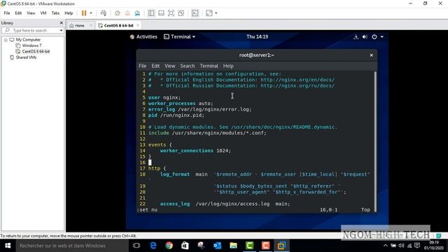 Installation et configuration de NGINX sur CentOs 8 смотреть онлайн
